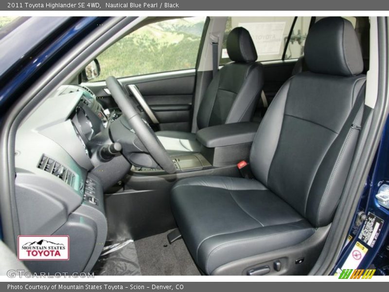 Nautical Blue Pearl / Black 2011 Toyota Highlander SE 4WD