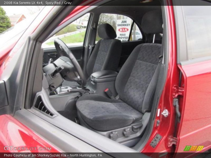 Spicy Red / Gray 2008 Kia Sorento LX 4x4
