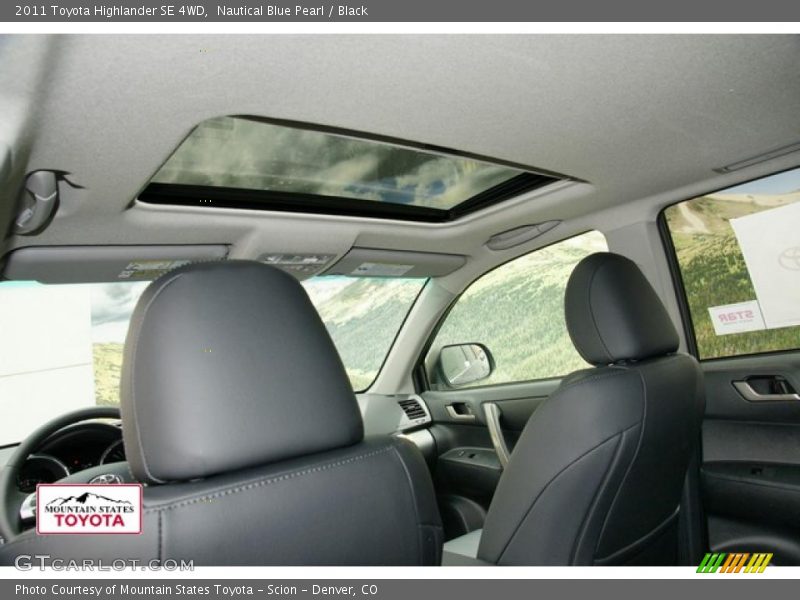 Nautical Blue Pearl / Black 2011 Toyota Highlander SE 4WD
