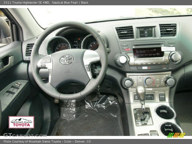 Nautical Blue Pearl / Black 2011 Toyota Highlander SE 4WD