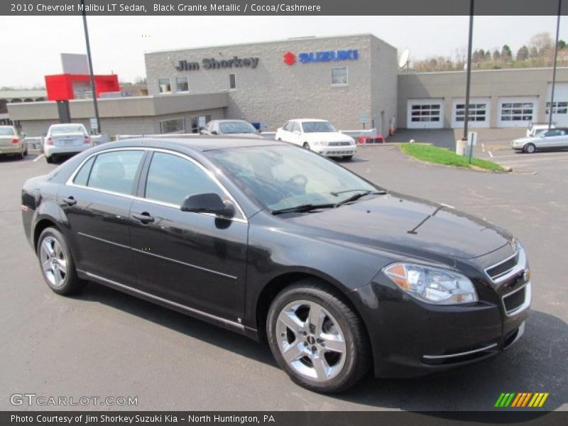 Black Granite Metallic / Cocoa/Cashmere 2010 Chevrolet Malibu LT Sedan