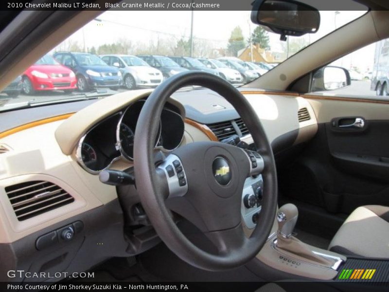 Black Granite Metallic / Cocoa/Cashmere 2010 Chevrolet Malibu LT Sedan