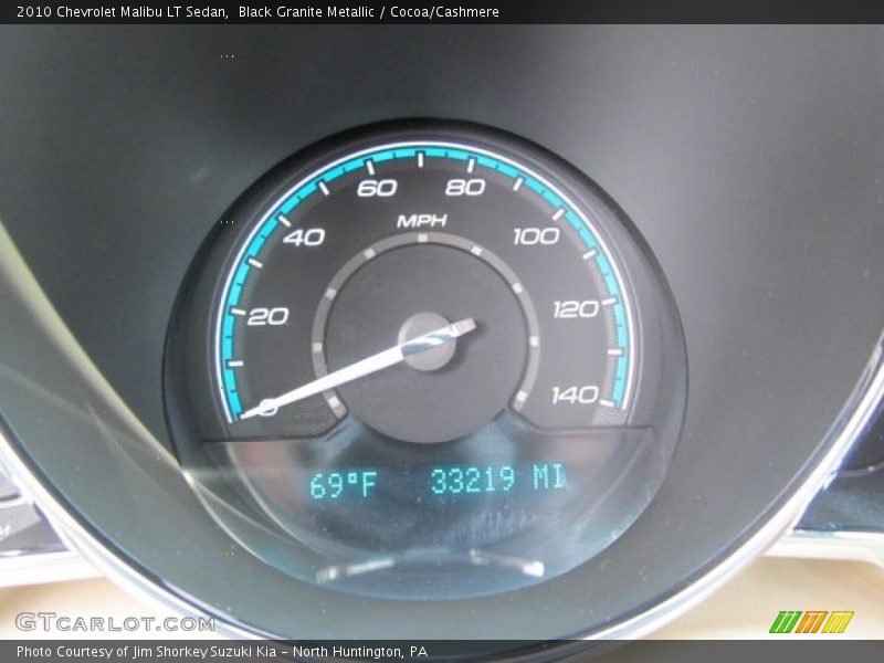 Black Granite Metallic / Cocoa/Cashmere 2010 Chevrolet Malibu LT Sedan