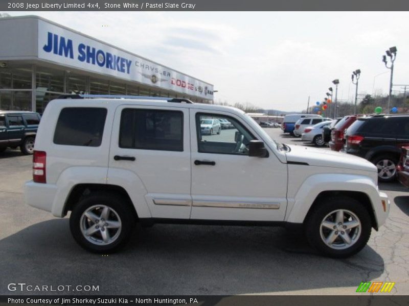 Stone White / Pastel Slate Gray 2008 Jeep Liberty Limited 4x4