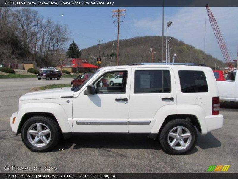 Stone White / Pastel Slate Gray 2008 Jeep Liberty Limited 4x4