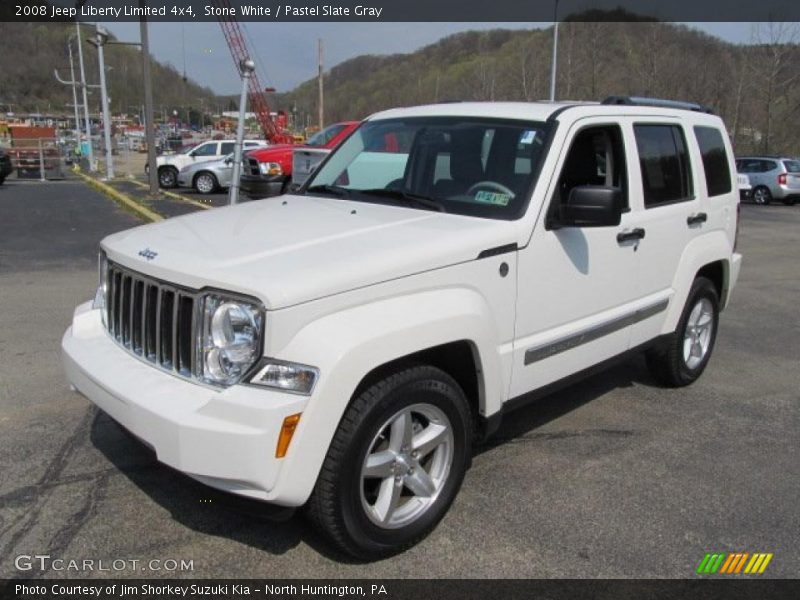 Stone White / Pastel Slate Gray 2008 Jeep Liberty Limited 4x4