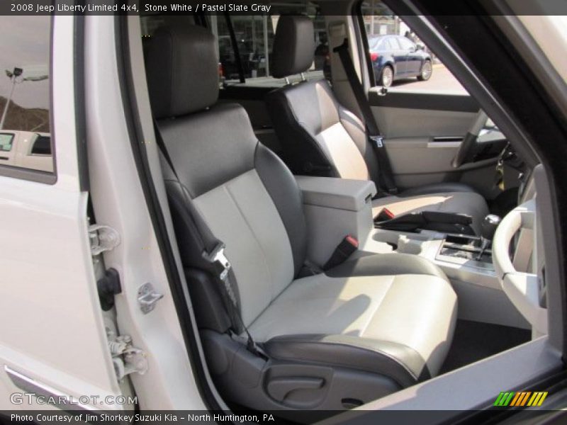 Stone White / Pastel Slate Gray 2008 Jeep Liberty Limited 4x4