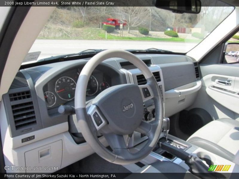 Stone White / Pastel Slate Gray 2008 Jeep Liberty Limited 4x4
