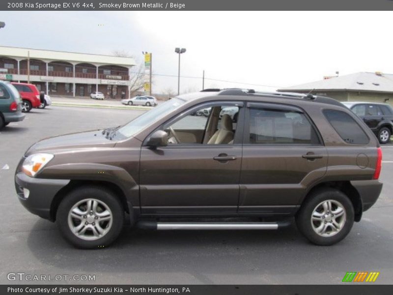 Smokey Brown Metallic / Beige 2008 Kia Sportage EX V6 4x4