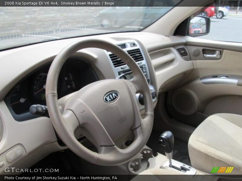 Smokey Brown Metallic / Beige 2008 Kia Sportage EX V6 4x4