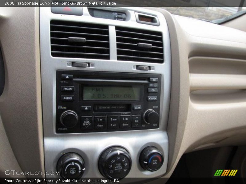 Smokey Brown Metallic / Beige 2008 Kia Sportage EX V6 4x4