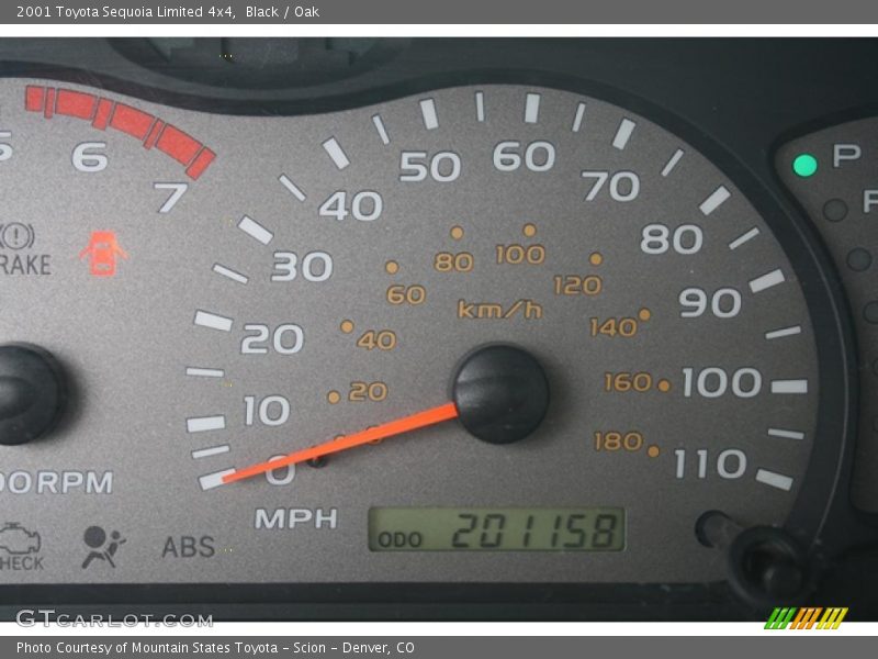 Black / Oak 2001 Toyota Sequoia Limited 4x4