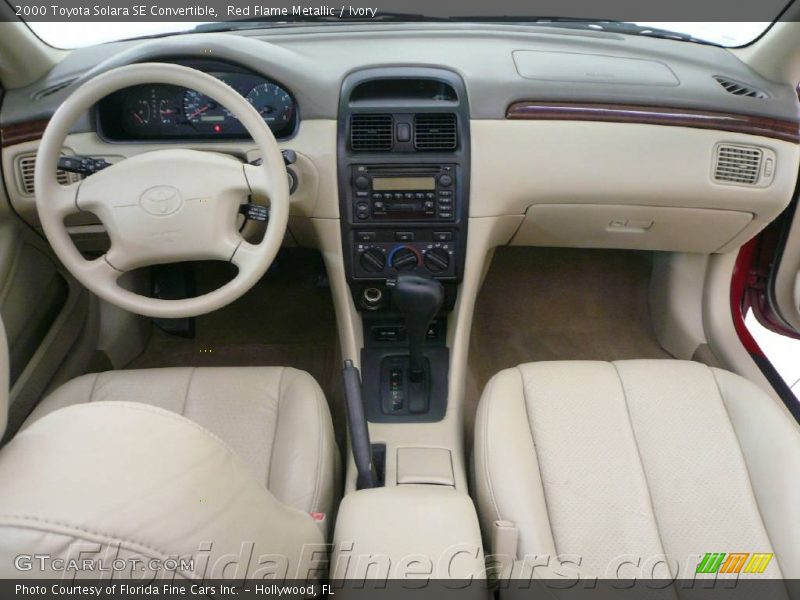 Red Flame Metallic / Ivory 2000 Toyota Solara SE Convertible