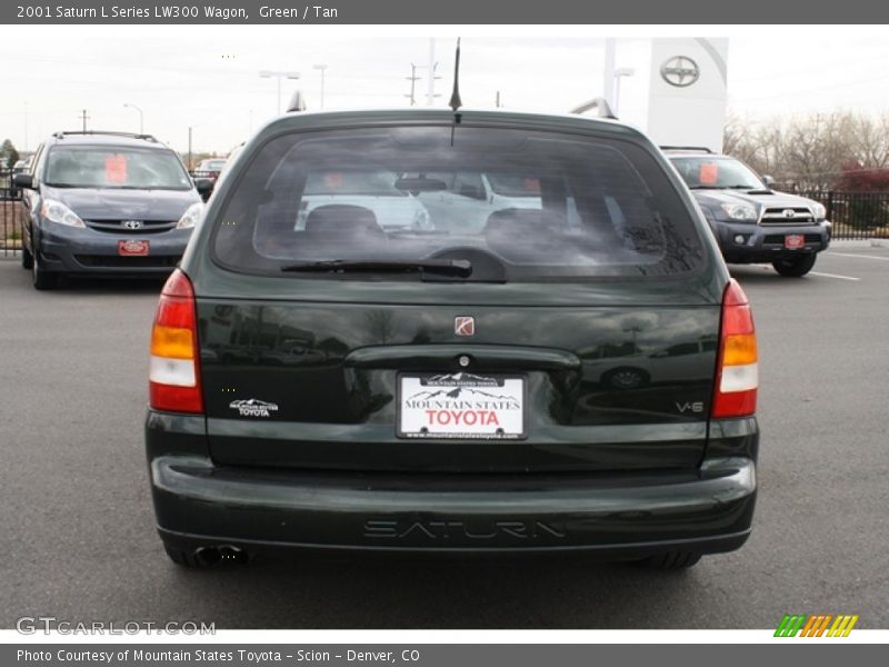 Green / Tan 2001 Saturn L Series LW300 Wagon