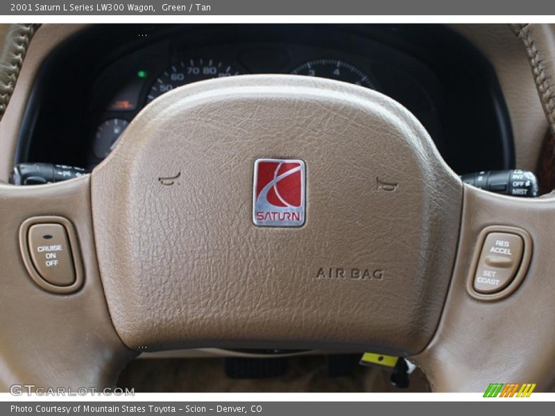 Green / Tan 2001 Saturn L Series LW300 Wagon