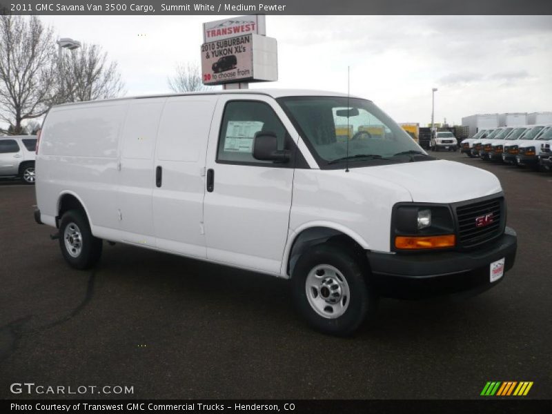 Summit White / Medium Pewter 2011 GMC Savana Van 3500 Cargo