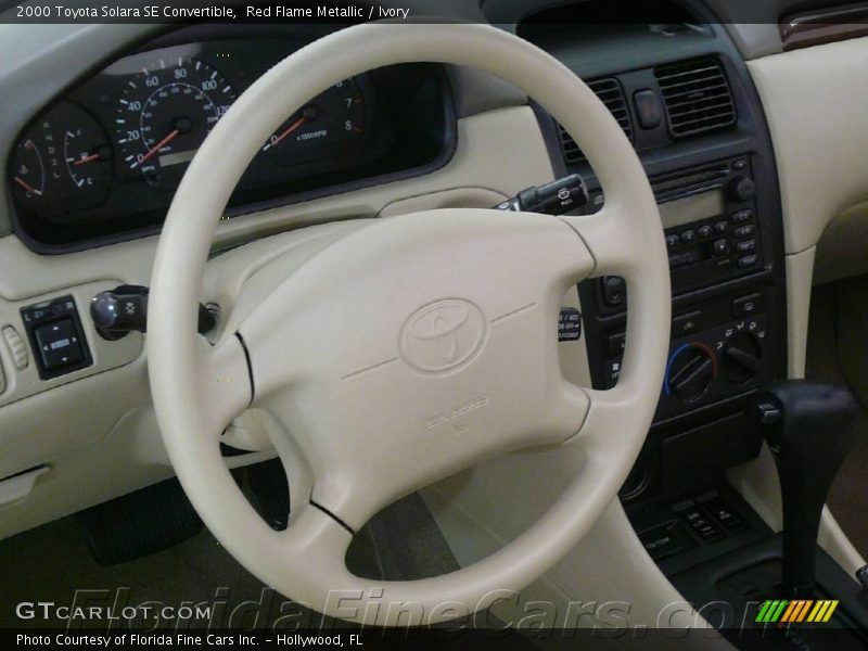 Red Flame Metallic / Ivory 2000 Toyota Solara SE Convertible