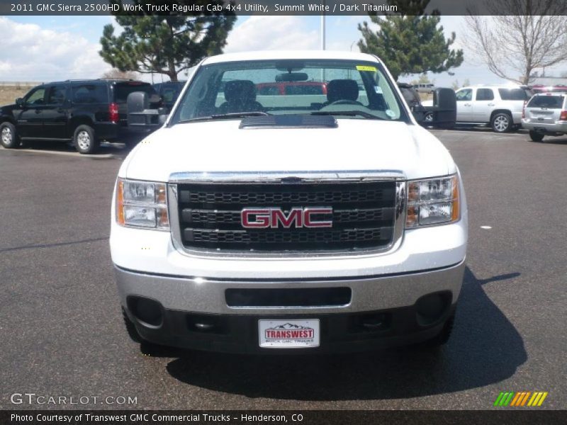 Summit White / Dark Titanium 2011 GMC Sierra 2500HD Work Truck Regular Cab 4x4 Utility