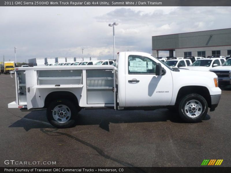 Summit White / Dark Titanium 2011 GMC Sierra 2500HD Work Truck Regular Cab 4x4 Utility