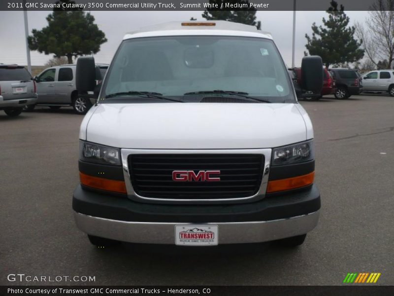 Summit White / Medium Pewter 2011 GMC Savana Cutaway 3500 Commercial Utility Truck