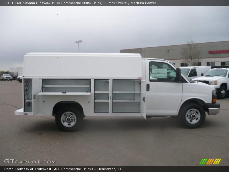  2011 Savana Cutaway 3500 Commercial Utility Truck Summit White