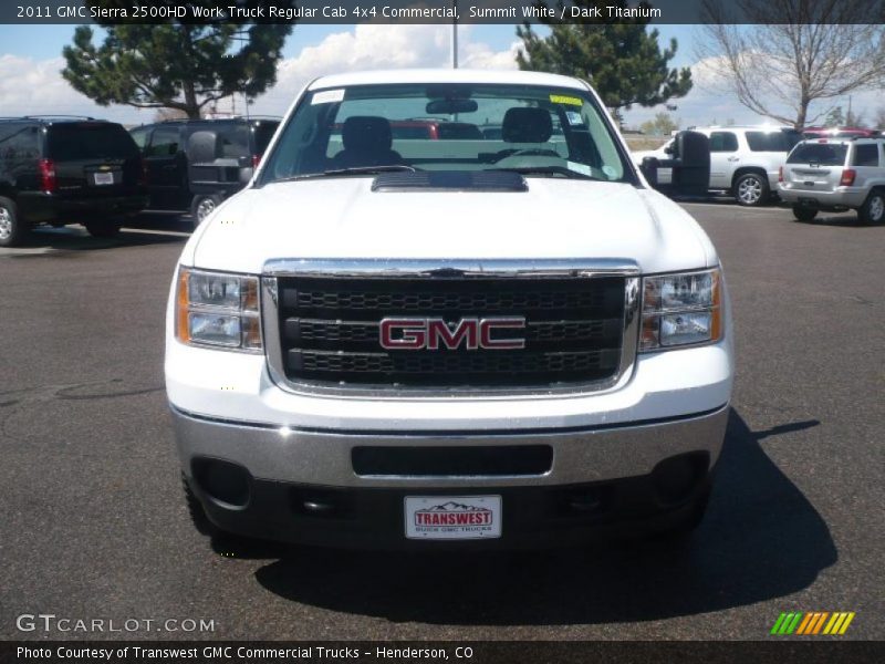 Summit White / Dark Titanium 2011 GMC Sierra 2500HD Work Truck Regular Cab 4x4 Commercial
