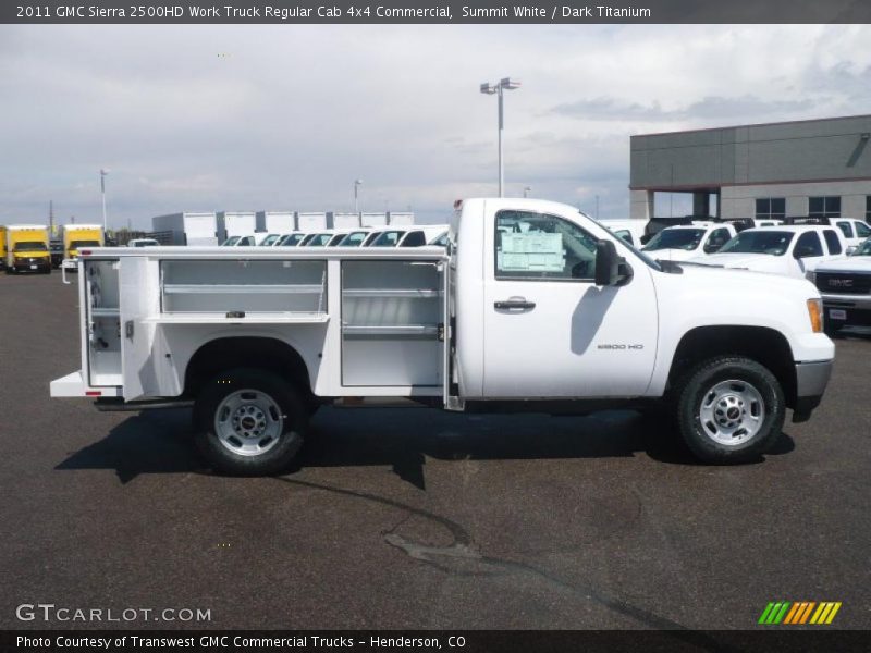 Summit White / Dark Titanium 2011 GMC Sierra 2500HD Work Truck Regular Cab 4x4 Commercial