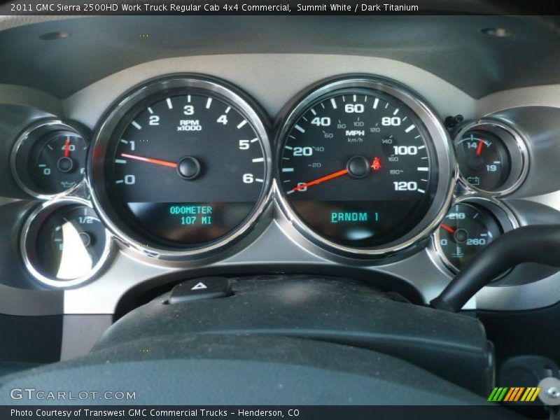 Summit White / Dark Titanium 2011 GMC Sierra 2500HD Work Truck Regular Cab 4x4 Commercial