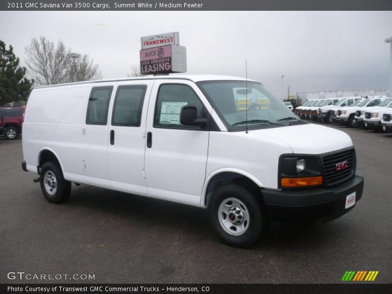 Summit White / Medium Pewter 2011 GMC Savana Van 3500 Cargo