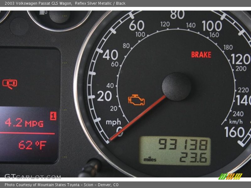 Reflex Silver Metallic / Black 2003 Volkswagen Passat GLS Wagon