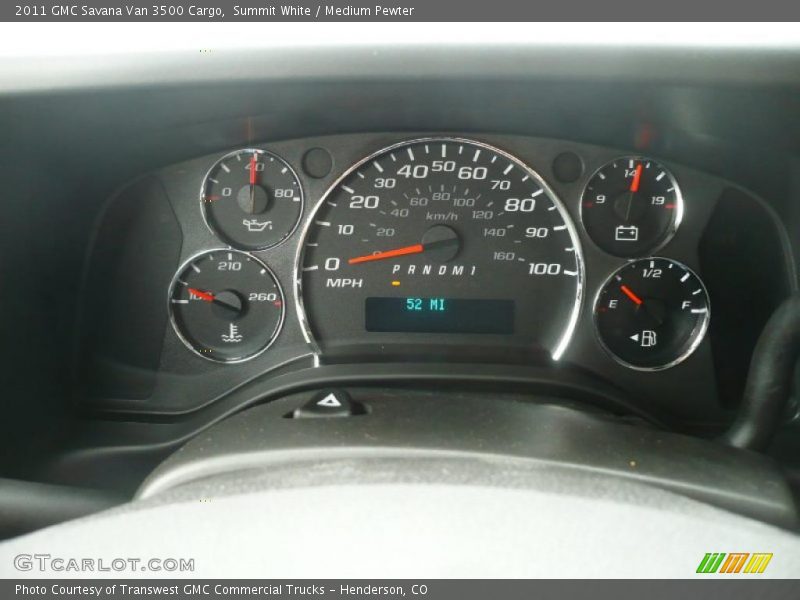  2011 Savana Van 3500 Cargo 3500 Cargo Gauges