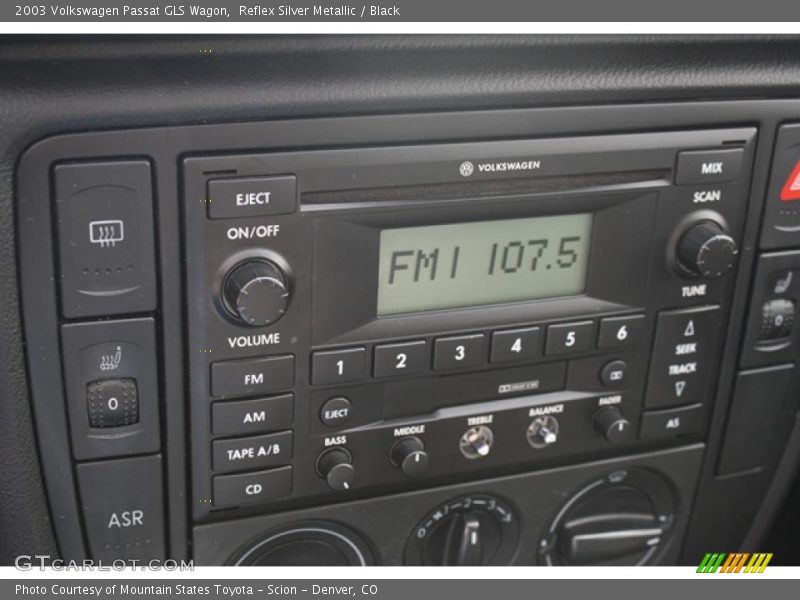Controls of 2003 Passat GLS Wagon