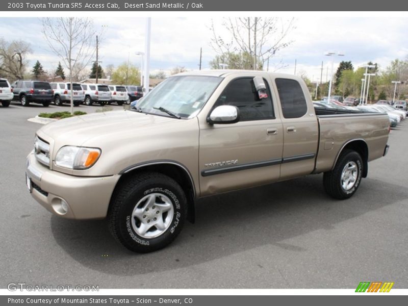 Desert Sand Metallic / Oak 2003 Toyota Tundra SR5 Access Cab