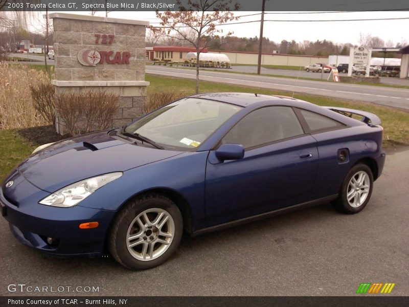 Spectra Blue Mica / Black/Silver 2003 Toyota Celica GT