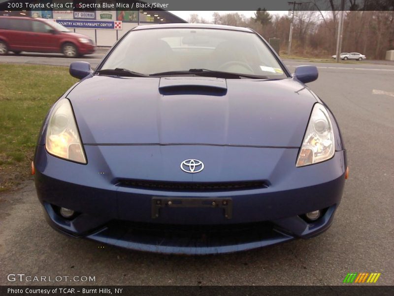 Spectra Blue Mica / Black/Silver 2003 Toyota Celica GT