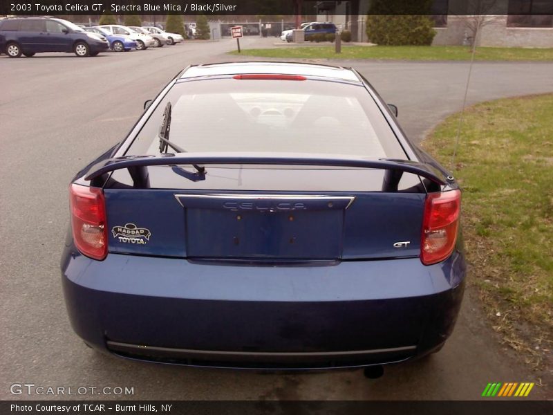 Spectra Blue Mica / Black/Silver 2003 Toyota Celica GT