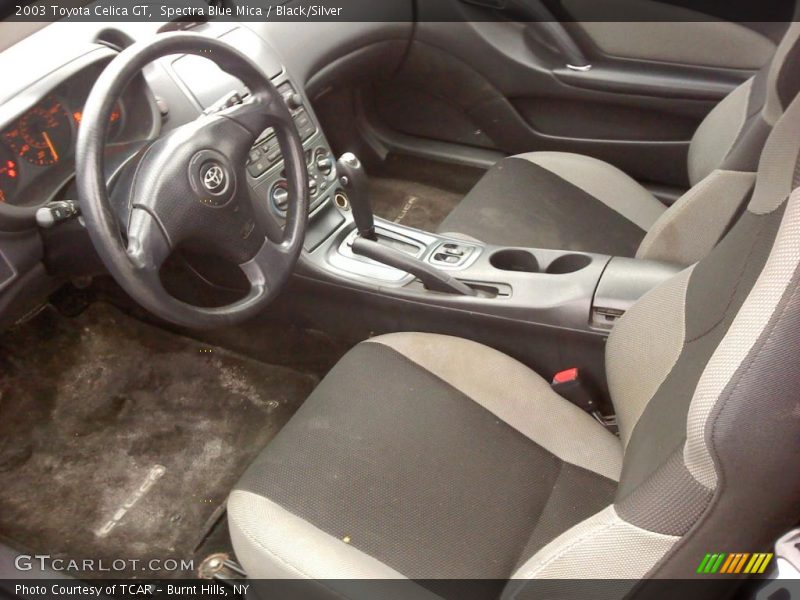 Spectra Blue Mica / Black/Silver 2003 Toyota Celica GT