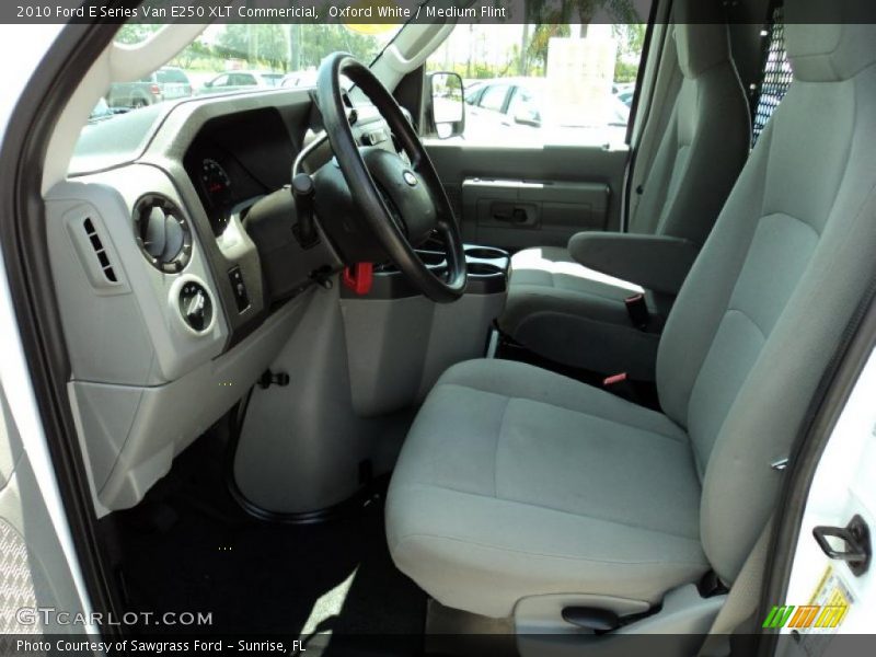 Oxford White / Medium Flint 2010 Ford E Series Van E250 XLT Commericial