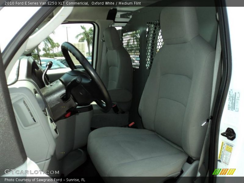 Oxford White / Medium Flint 2010 Ford E Series Van E250 XLT Commericial