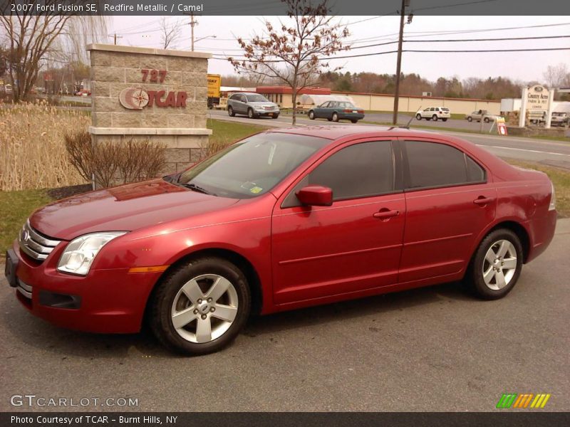 Redfire Metallic / Camel 2007 Ford Fusion SE