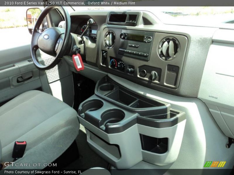Oxford White / Medium Flint 2010 Ford E Series Van E250 XLT Commericial