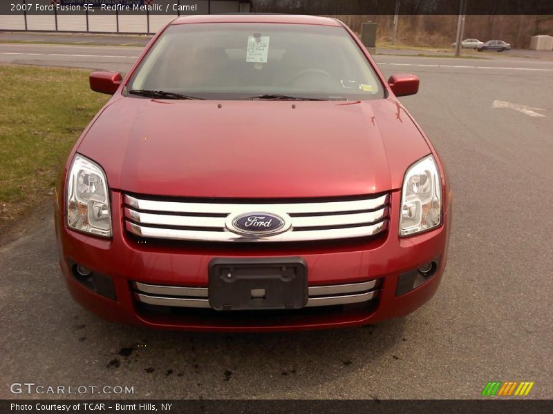 Redfire Metallic / Camel 2007 Ford Fusion SE