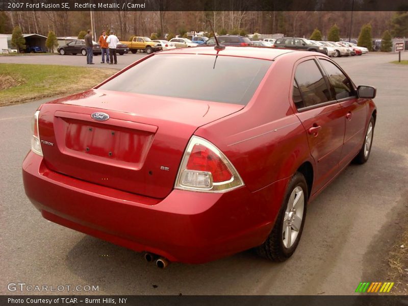 Redfire Metallic / Camel 2007 Ford Fusion SE