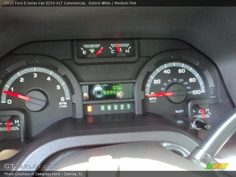 Oxford White / Medium Flint 2010 Ford E Series Van E250 XLT Commericial