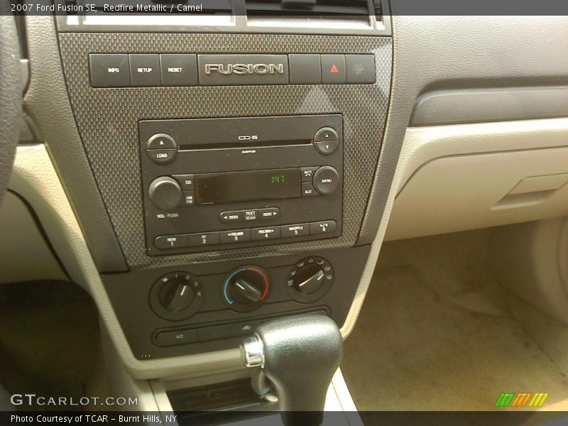 Redfire Metallic / Camel 2007 Ford Fusion SE