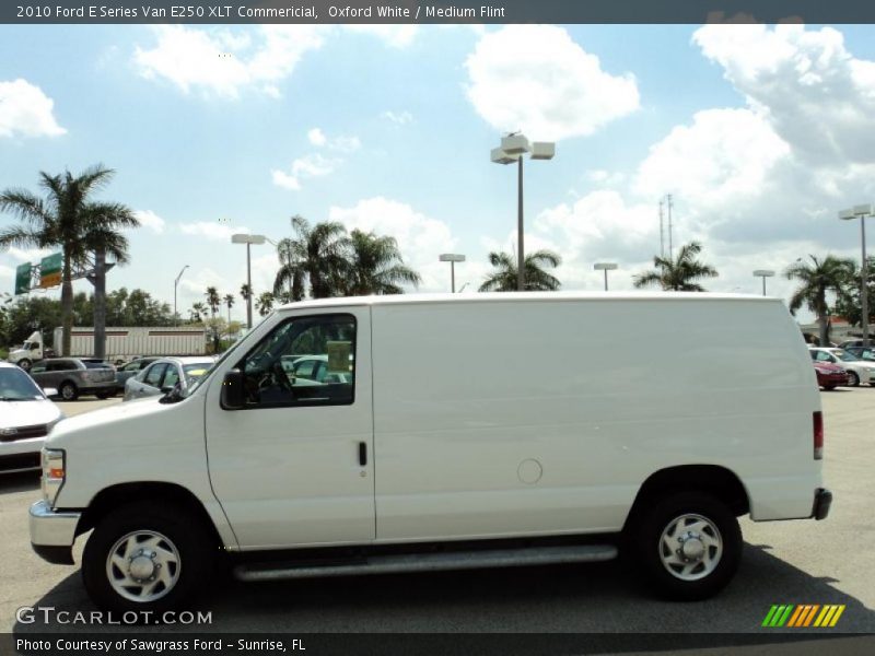Oxford White / Medium Flint 2010 Ford E Series Van E250 XLT Commericial