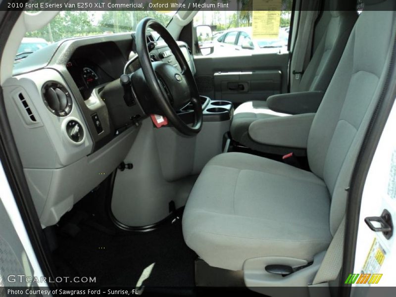 Oxford White / Medium Flint 2010 Ford E Series Van E250 XLT Commericial