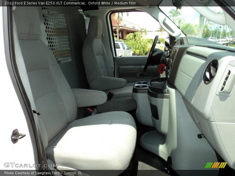 Oxford White / Medium Flint 2010 Ford E Series Van E250 XLT Commericial