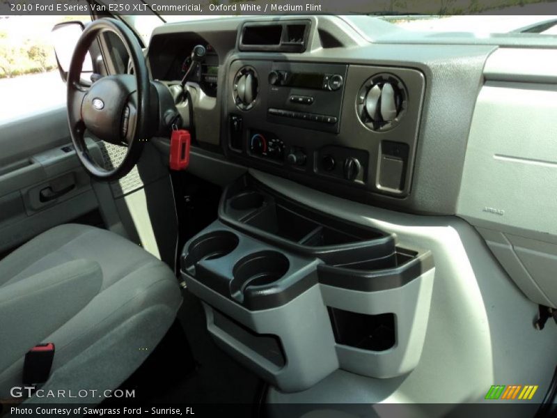Oxford White / Medium Flint 2010 Ford E Series Van E250 XLT Commericial