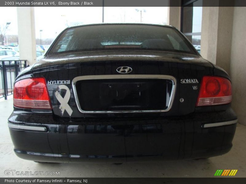 Ebony Black / Black 2003 Hyundai Sonata LX V6